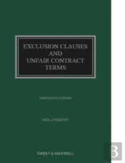 Exclusion Clauses And Unfair Contract Terms