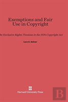 Exemptions And Fair Use In Copyright