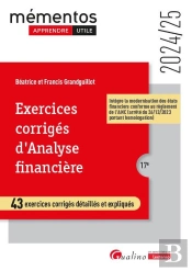 Exercices Corriges D'Analyse Financiere - 43 Exercices Corriges Detailles Et Expliques - A Jour Des