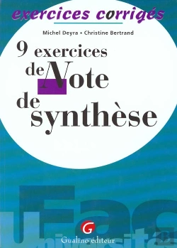 Bertrand.pt - Exercices Corriges De Note De Synthese