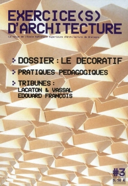 Bertrand.pt - Exercice(S) D'Architecture L3 - La Revue Annuelle De L'Ecolenationale Superieure D'Architecture De B