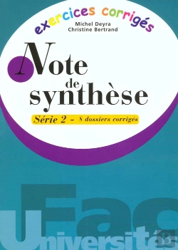 Bertrand.pt - Exercices De Note De Synthese Serie 2 ; 8 Dossiers Corriges