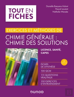 Bertrand.pt - Exercices Et Méthodes De Chimie Générale : Chimie Des Solutions (3e Édition)