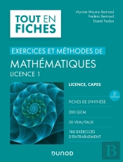 Exercices Et Méthodes De Mathématiques ; Licence 1 (2e Édition)