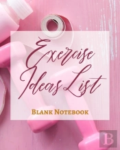 Exercise Ideas List - Blank Notebook - Write It Down - Pastel Rose Gold Pink - Abstract Modern Contemporary Unique Art