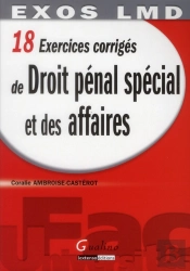 Exos Lmd- Exercices Corriges De Droit Penal Special Et Des Affaires