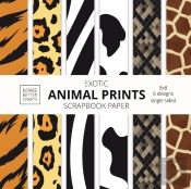 Exotic Animal Prints Scrapbook Paper