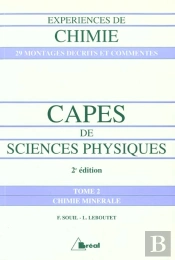 Experience De Chimie Capes De Sciences Physiques T.2 ; Chimie Generale