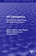 Experimental Psychology Its Scope And Method: Volume Vii