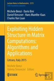 Exploiting Hidden Structure In Matrix Computations: Algorithms And Applications