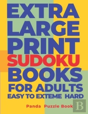 Extra Large Print Sudoku Books For Adults Easy To Extreme Hard