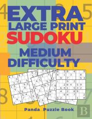 Extra Large Print Sudoku Medium Difficulty