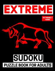Extreme Sudoku Puzzle Book For Adults