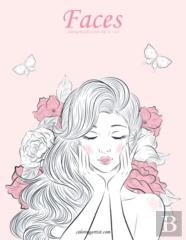 Faces Coloring Book For Grown-Ups 4, 5 & 6