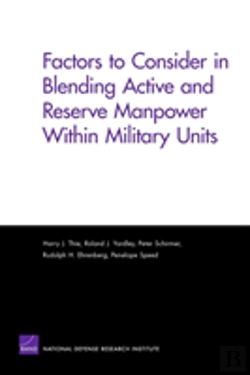 Bertrand.pt - Factors To Consider In Blending Active And Reserve Manpower Within Military Units