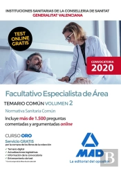 Facultativo Especialista De Área De Las Instituciones Sanitarias De La Conselleria De Sanitat De La