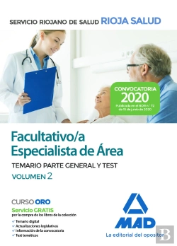 Bertrand.pt - Facultativo Especialista De Área Del Servicio Riojano De Salud. Temario Parte General Y Test Volumen