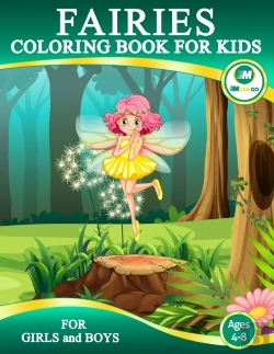 Bertrand.pt - Fairies Coloring Book For Kids Ages 4-8