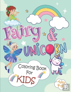Bertrand.pt - Fairy & Unicorn Coloring Book For Kids Ages 4-8