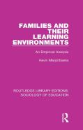 Families And Their Learning Environments