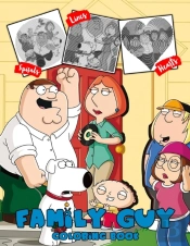 Family Guy Lines Spirals Hearts Coloring Book