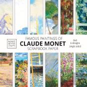 Famous Paintings Of Claude Monet Scrapbook Paper