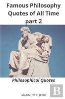 Famous Philosophy Quotes Of All Time Part 2