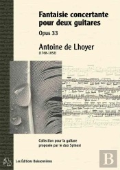 Fantaisie Concertantes Pour 2 Guitares Opus 33 ; Partitions