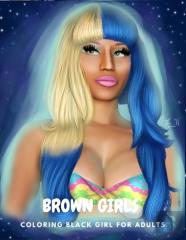 Fantastic Black Girl Coloring Book For Adults