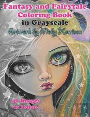 Fantasy And Fairytale Art Coloring Book In Grayscale