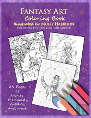 Fantasy Art Coloring Book