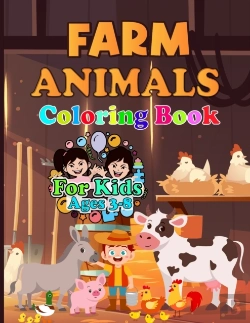 Bertrand.pt - Farm Animal Coloring Book For Kids 3-8