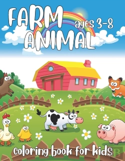 Bertrand.pt - Farm Animal Coloring Book For Kids Age 3-8