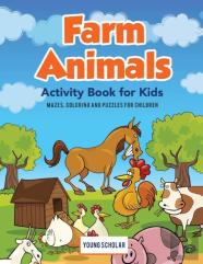 Farm Animals Activity Book For Kids