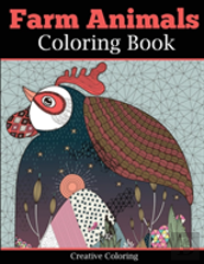 Farm Animals Coloring Book For Adults