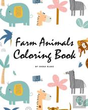 Farm Animals Coloring Book For Children (8x10 Coloring Book / Activity Book)