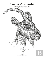 Farm Animals Coloring Book For Grown-Ups 1