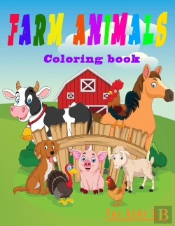 Bertrand.pt - Farm Animals Coloring Book For Kids 3-8
