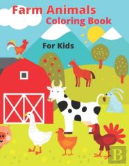 Farm Animals Coloring Book For Kids