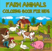 Farm Animals Coloring Book For Kids: Eas