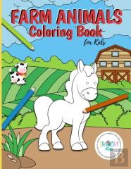 Farm Animals Coloring Book For Kids