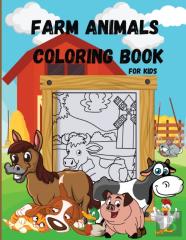 Farm Animals Coloring Book For Kids