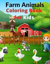 Farm Animals Coloring Book For Kids