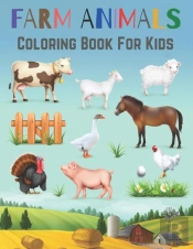 Farm Animals Coloring Book For Kids