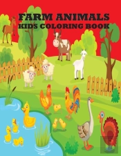 Farm Animals Kids Coloring Book