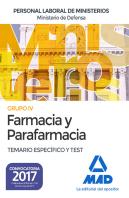 Farmacia Y Parafarmacia Del Ministerio De Defensa. Temario Específico Y Test