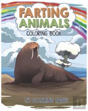 Farting Animals Coloring Book. 50 Coloring Pages.