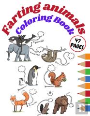Farting Animals Coloring Book