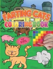 Farting Cats Coloring Book For Kids