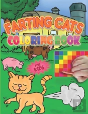 Farting Cats Coloring Book For Kids